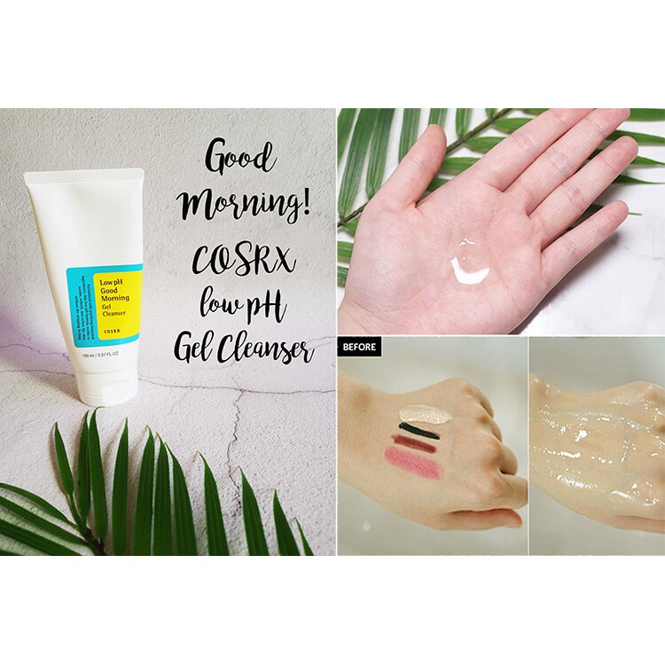Sữa Rửa Mặt Cosrx Low PH Good Morning Gel Cleanser 150ml, sữa rửa mặt cho da dầu mụn - Ngọc Diệp cosmetics