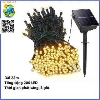 Đèn led dây năng lượng mặt trời L1H, đèn năng lượng mặt trời, đèn sân vườn, den nang luong mat troi