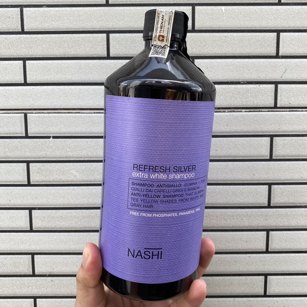 Dầu gội khử ánh vàng Nashi Refress Sivler 1000ml