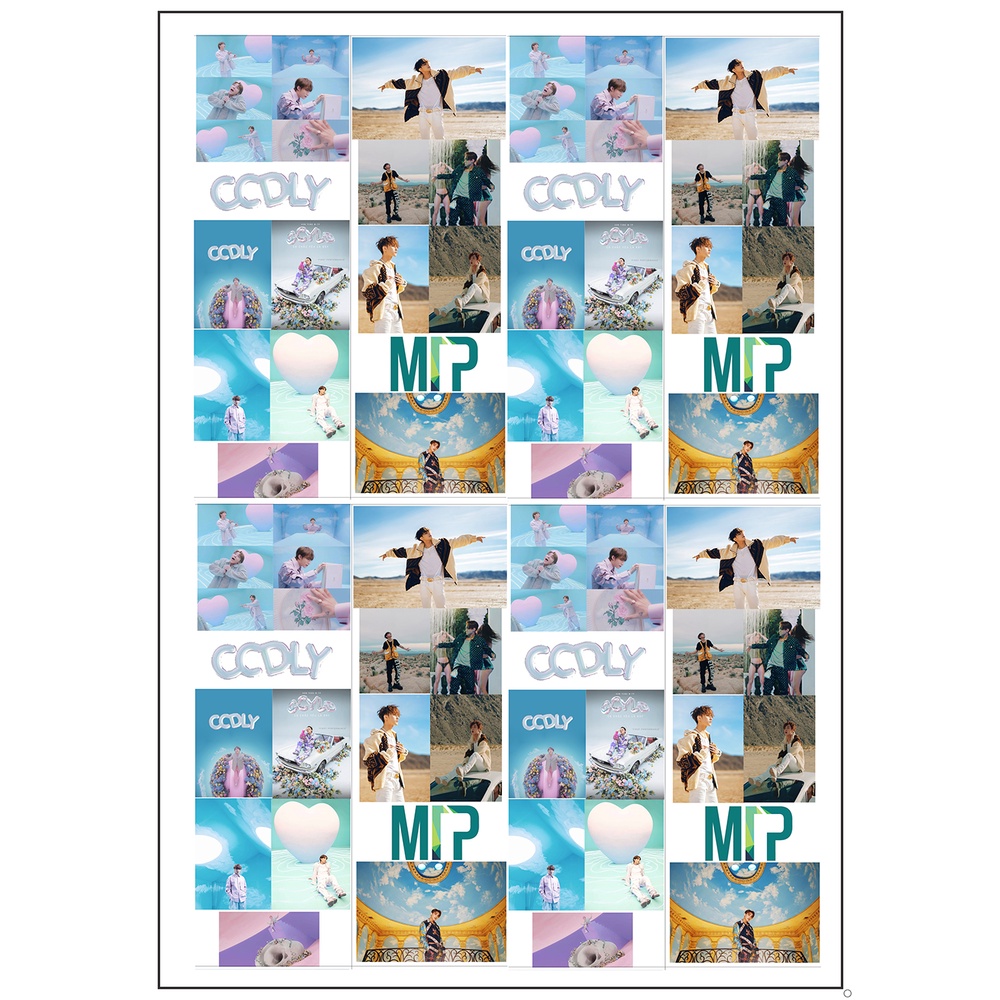 Sticker sơn tùng SI37 mtp sticker hoạt hình cute hình dán dễ thương trang trí dán sổ dán điện thoại 1 tờ bullet journal