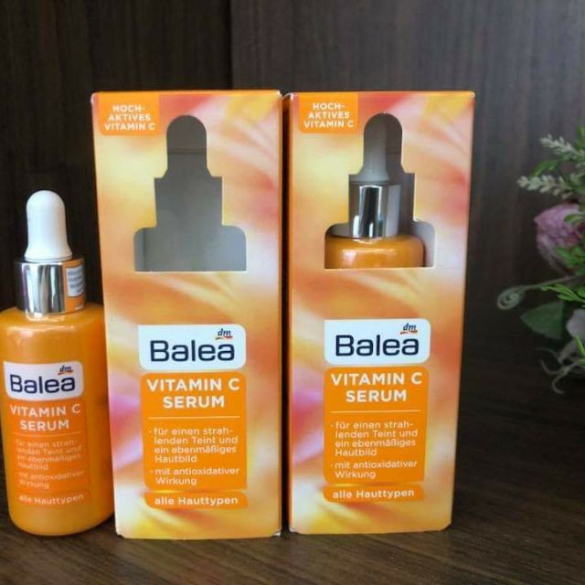 Serum Ngăn Ngừa Lão Hóa Chuyên Sâu Balea Vitamin C, Mờ Thâm và Giảm Nếp Nhăn 30ml <Hàng Đức Chính Hãng>