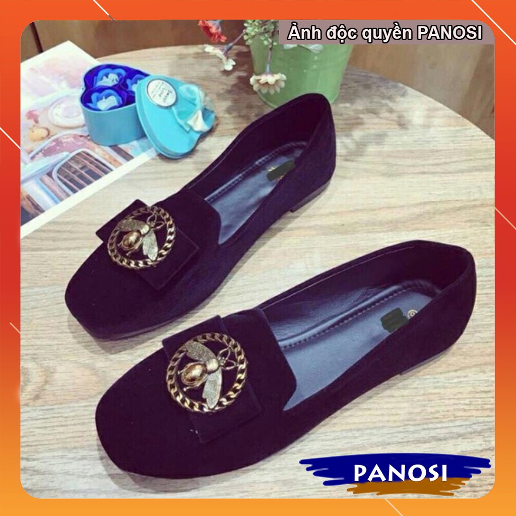 Giày bệt gắn họa tiết ong xích sang trọng | BigBuy360 - bigbuy360.vn