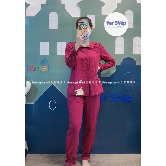 Đồ Bộ thương hiệu Petshop - 038  chất Cotton Thoáng Mát - Ảnh Thật của Shop