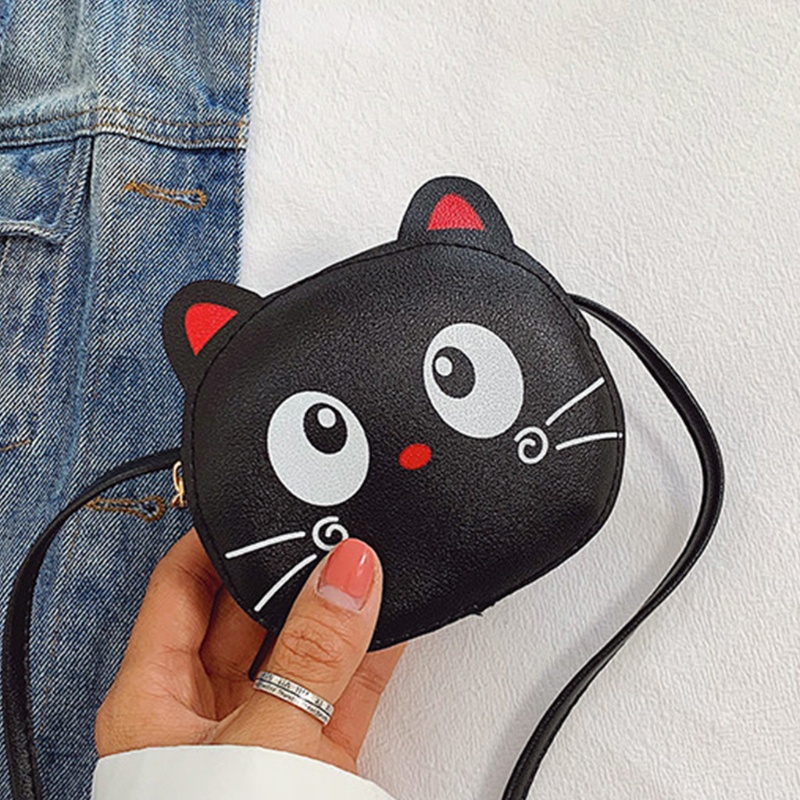 Túi Da Pu Đeo Chéo Mini In Họa Tiết Động Vật Hoạt Hình Đáng Yêu