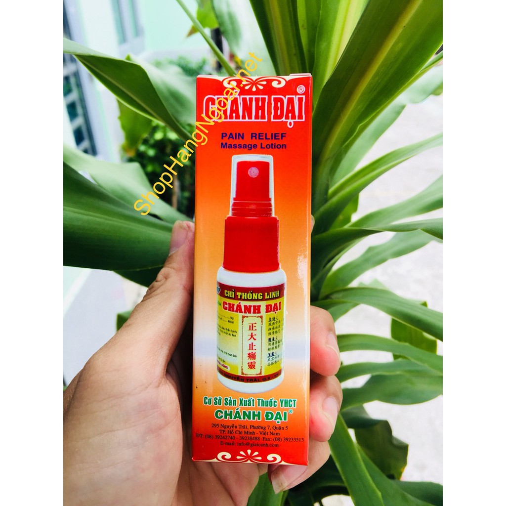 Chỉ thống linh Chánh Đại 40ml - chủ trị phong tê thấp, đau lưng, đau nhức cơ khớp