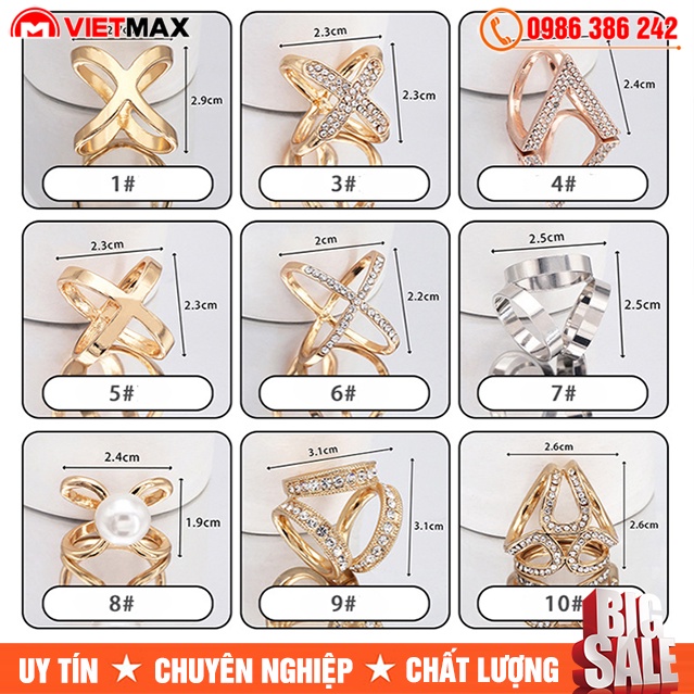 Ghim Cài Khăn Lụa - Khóa Gài Khăn Choàng Cổ Thiết Kế Độc Đáo, Nhiều Mẫu Mã Đa Dạng