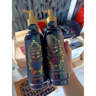 Cặp Gội Xả Collagen Complex NANO Phục Hồi Tóc Hư Tổn 500ml