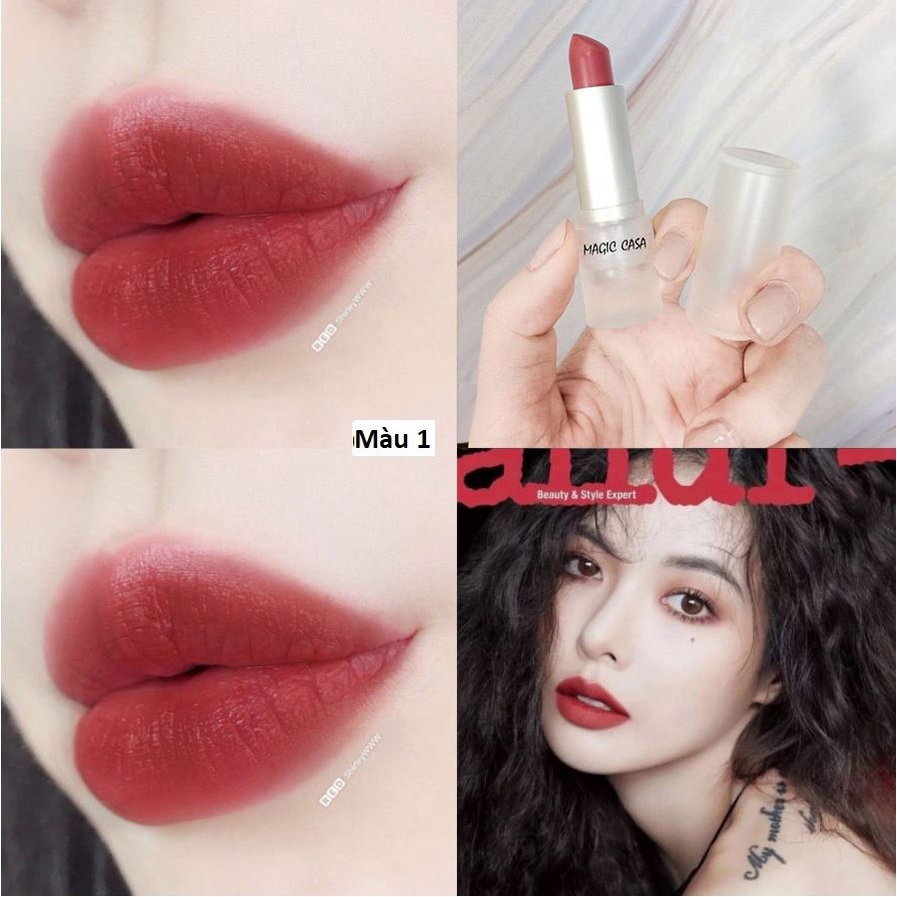 Son bóng Gege, son nội địa trung son bóng lâu trôi màu cam hồng đỏ G27 - Sammi beauty | BigBuy360 - bigbuy360.vn