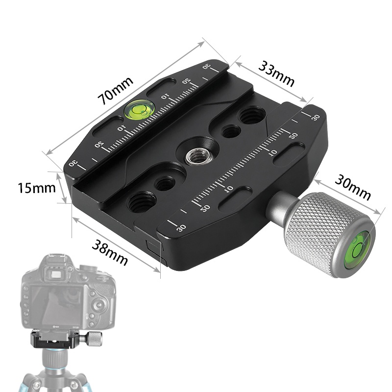 Kẹp gắn máy ảnh thao tác nhanh cho Arca SWISS Manfrotto Gitzo QR-70N