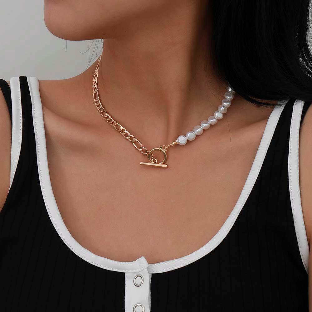Qqmall Vòng Cổ Choker Baroque Khóa Cài Khí Chất Hàn Quốc Cho Nữ
