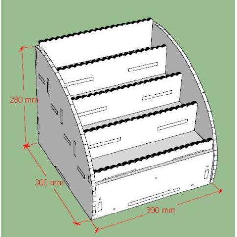 Kệ đựng Sơn làm Nail có ngăn kéo