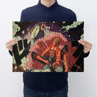 Poster nhân vật Doflamingo, Aokiji, Smoke trong One Piece