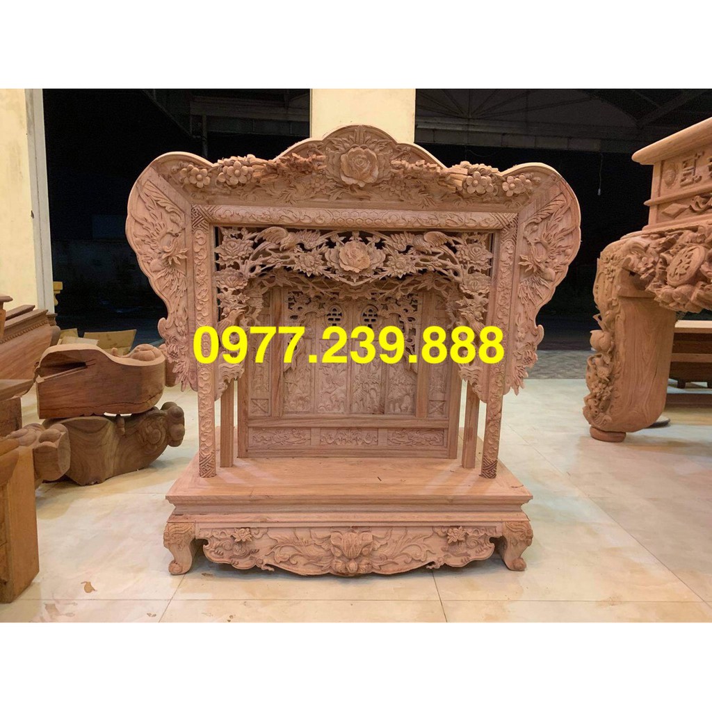 Khám thờ bằng gỗ mít 117cm