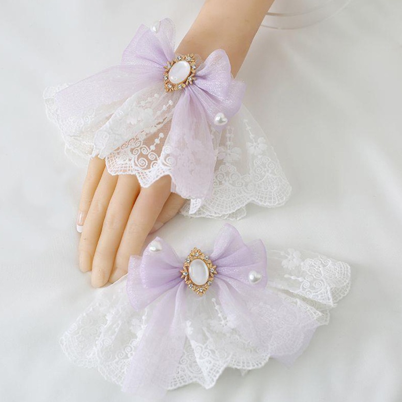 Vòng Đeo Tay Hóa Trang Lolita Phối Ren Chống Trượt