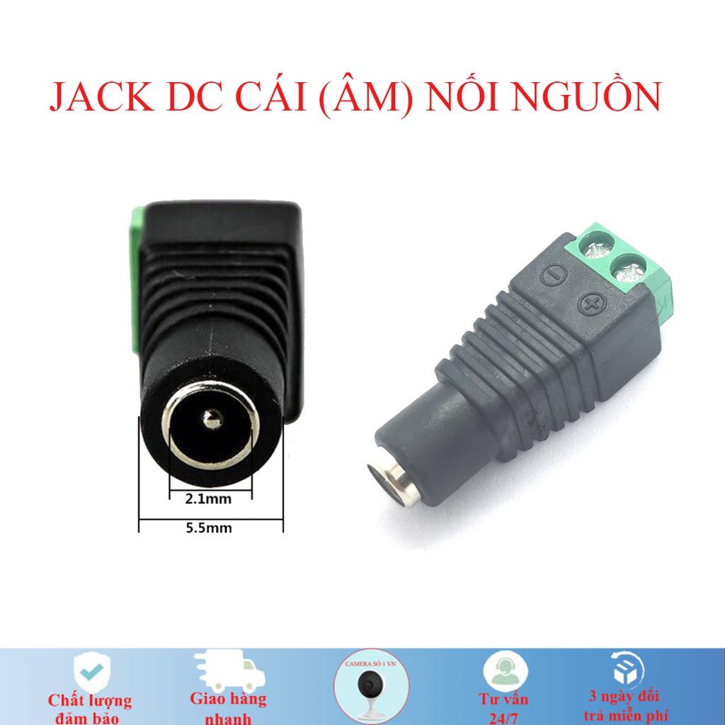 Jack DC nối nguồn cái , giắc nguồn dc vặn vít dùng nối cấp nguồn cho các thiết bị dưới 40v