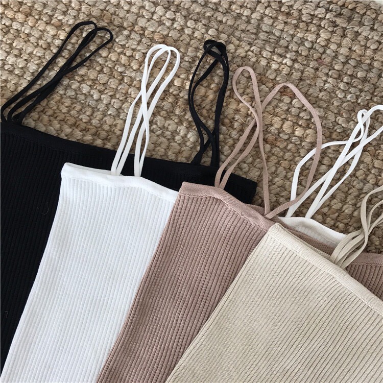 áo hai dây kép dệt kim 0650