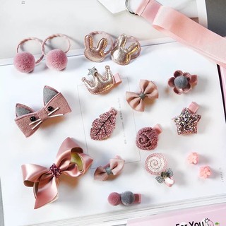 Set kẹp tóc 18 chi tiết cho bé