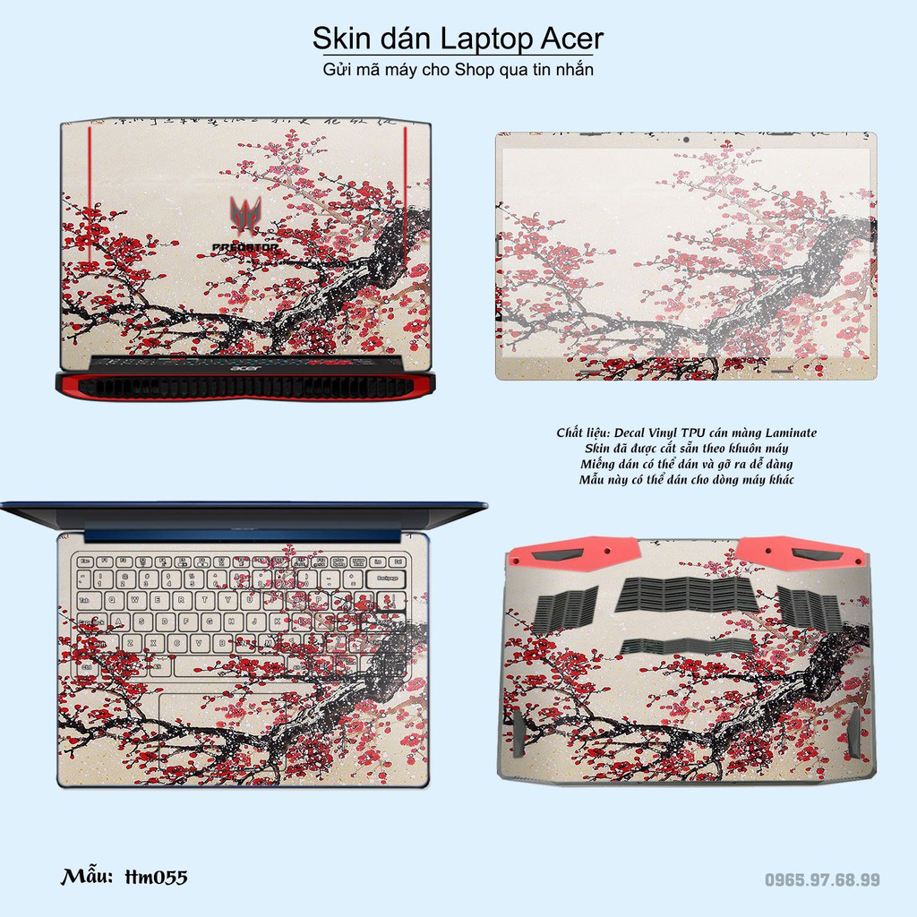Skin dán Laptop Acer in hình Tranh thủy mặc _nhiều mẫu 3 (inbox mã máy cho Shop)