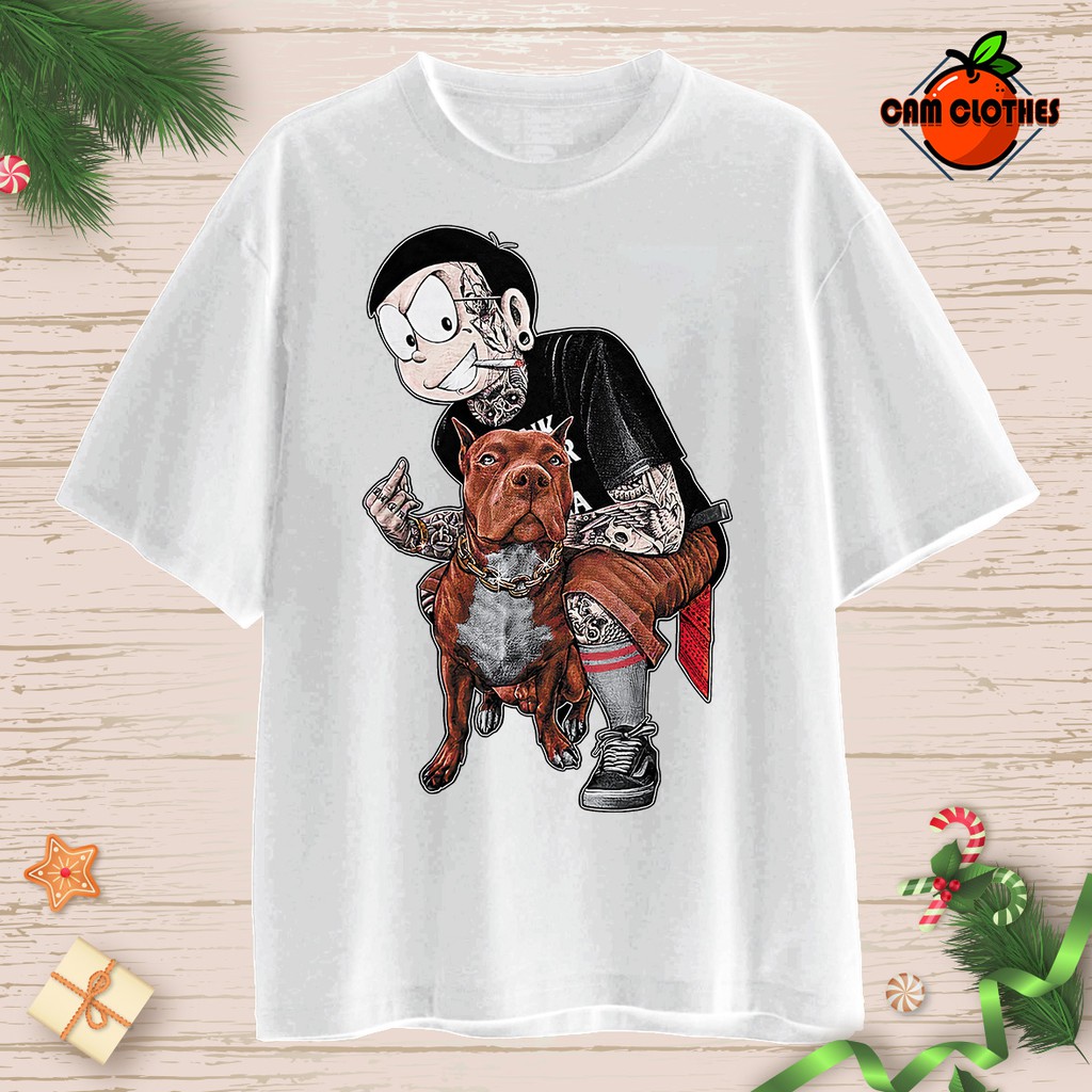 Áo thun xịn sò ÁO THUN UNISEX NOBILUK-nobita TAY LỠ SIÊU NGẦU độc đẹp giá rẻ