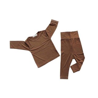 Bộ thun lạnh cạp cao cho bé Minkymom