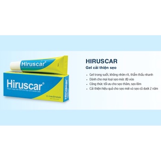 HIRUSCAR SẸO - MỜ SẸO, MỀM DA, SÁNG DA