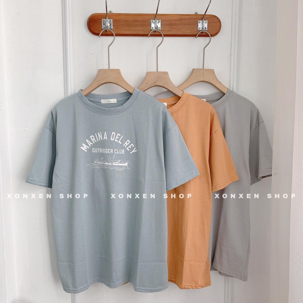 ÁO THUN NỮ XONXEN SHOP phom rộng in chữ  dễ thương chất cotton dày dặn freesize mã 708