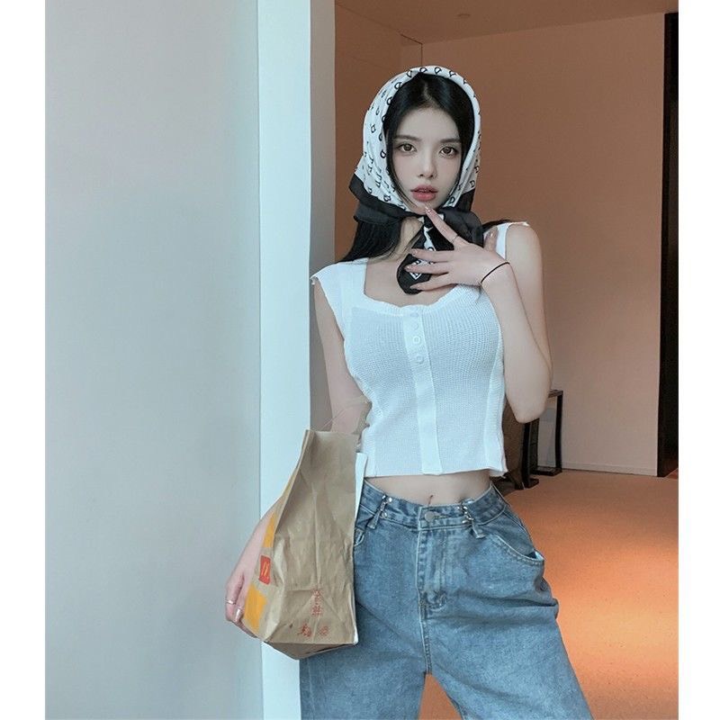 Áo Nữ Ôm Body Cổ Vuông Sexy 3 Màu Smide Clothing