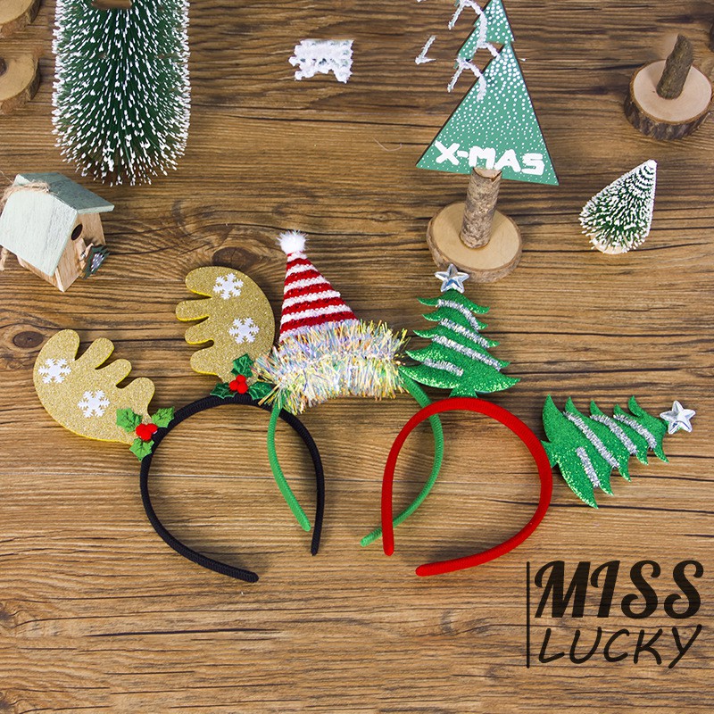 Cài tóc phong cách giáng sinh dễ thương cho trẻ