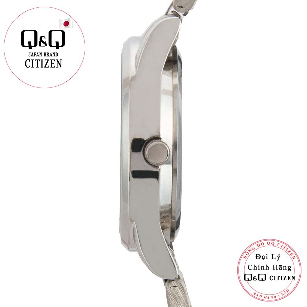 Đồng hồ nữ Q&Q Citizen C215J dây sắt thương hiệu Nhật Bản