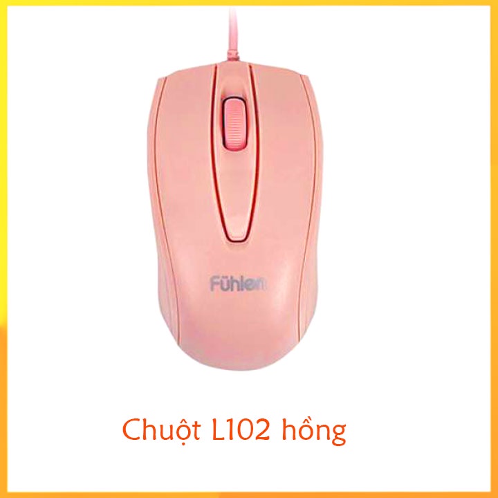 Chuột Fuhlen L102 màu hồng chính hãng_dailyphukien