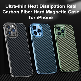 Ultra ốp điện thoại sợi carbon cứng siêu mỏng từ tính bảo vệ toàn diện cho iphone 13 / 13 pro max / 13 pro / 12 pro max / 12 / 12 pro