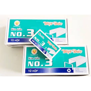 [ KIM 3] - COMBO 3 HỘP KIM BẤM SỐ 3 ĐỦ THƯƠNG HIỆU