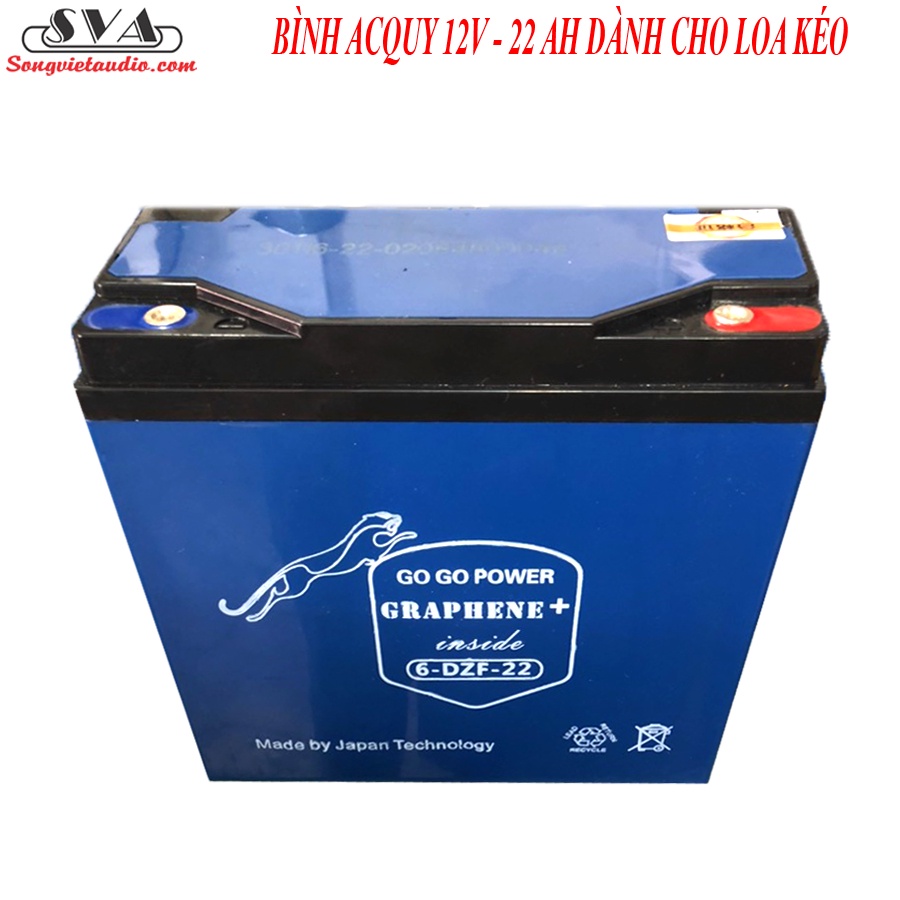BÌNH ACQUY 12V - 22 AH DÀNH CHO LOA KÉO
