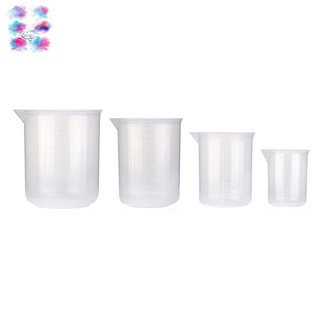 Bộ 4 Cốc Đong Nhựa Dung Tích 50ml 150ml 250ml 500ml