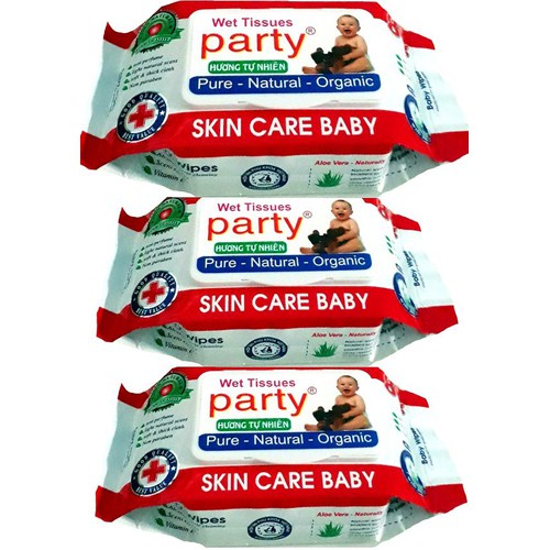 KHĂN GIẤY ƯỚT CAO CẤP 80g party