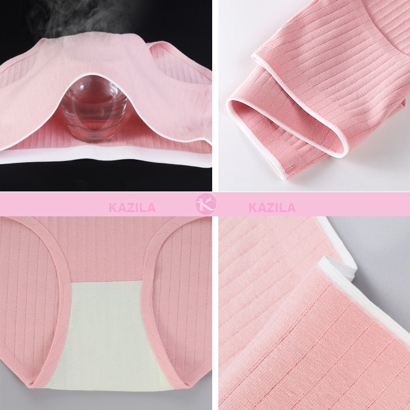 Quần lót nữ cotton cao cấp xuất Nhật, quần chip nữ kẻ sọc cạp ép không viền may siêu thấm Kazila QLH26 | BigBuy360 - bigbuy360.vn