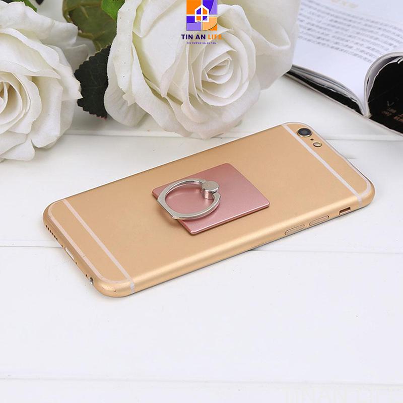 Giá đỡ điện thoại di động hình chữ nhật sang trọng, Giá đỡ dạng nhẫn xoay đa năng bằng hợp kim
