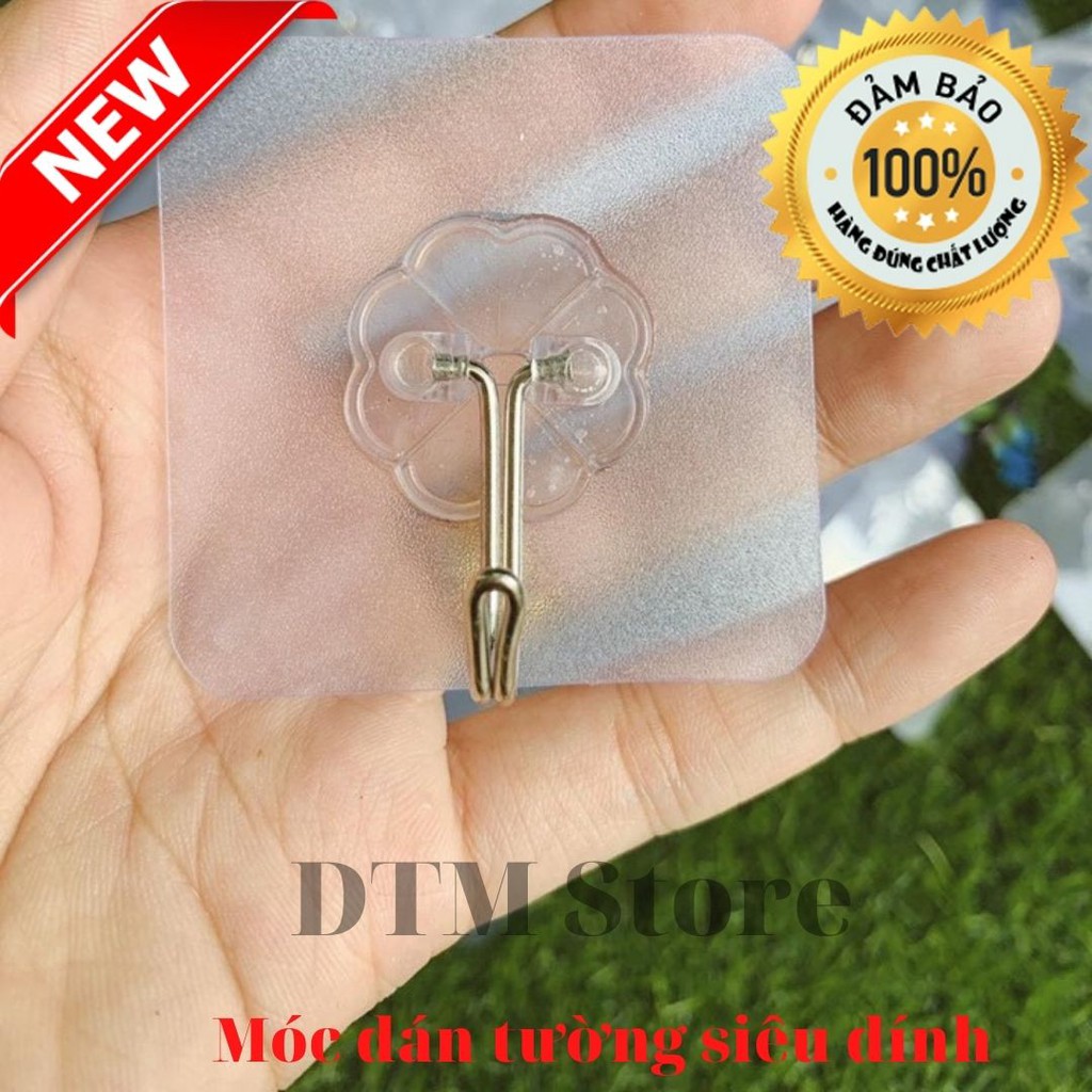 Bán Sỉ 10 Móc Treo Đồ Trong Suốt Loại 1 - Móc Dán Tường T10 [DTM]