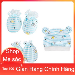 Set mũ bao tay bao chân cho bé sơ sinh