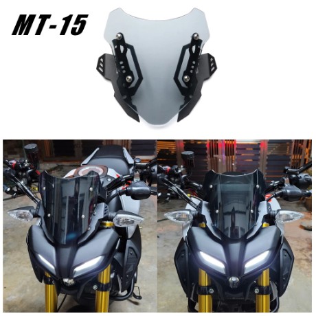 VISER Xe Máy Thể Thao Kính Chắn Gió Tấm Che Kính Chắn Gió Phù Hợp Với mt15 MT-15 mt15 2018 2019 2020