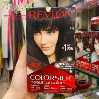 Thuốc nhuộm tóc Revlon ColorSilk số 10 (Black - Đen )