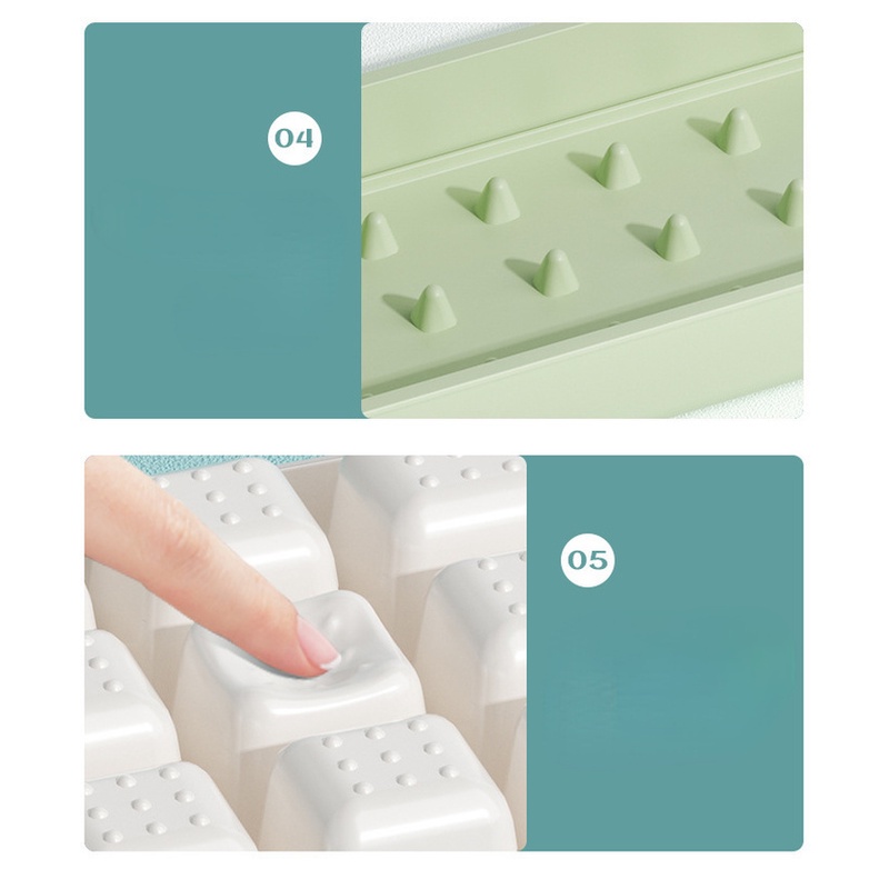 Khay Làm Đá Viên Chất Liệu Cấp Thực Phẩm Nhẹ Sang Trọng