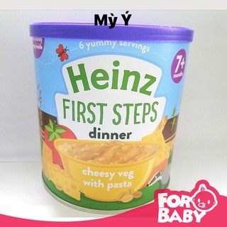 Bột lon Heinz - Mỳ Ý, rau củ và phô mai 200g 7m+ - date 4/2022