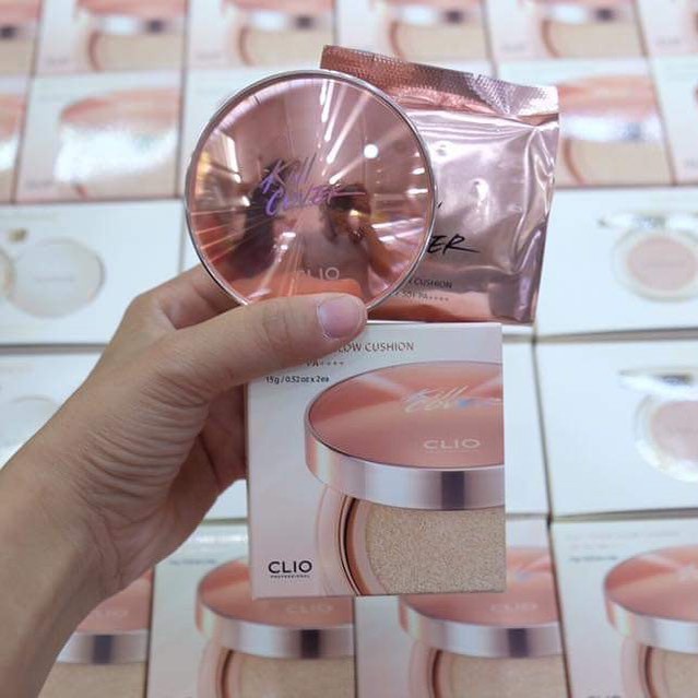 PHẤN NƯỚC CLIO KILL COVER GLOW CUSHION SPF50+ PA+++( tặng lõi)