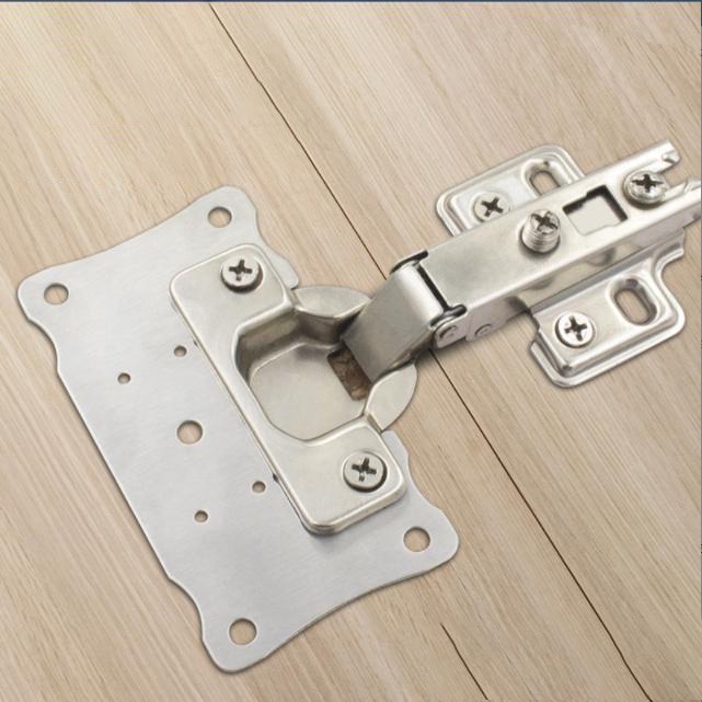 Miếng Tấm Pát Pad Thép Chữ Nhật Kèm 6 Vít Sửa Bản Lề Tủ Cửa Gỗ Lỗ Vít Door Hinge Repair Kit Zaba