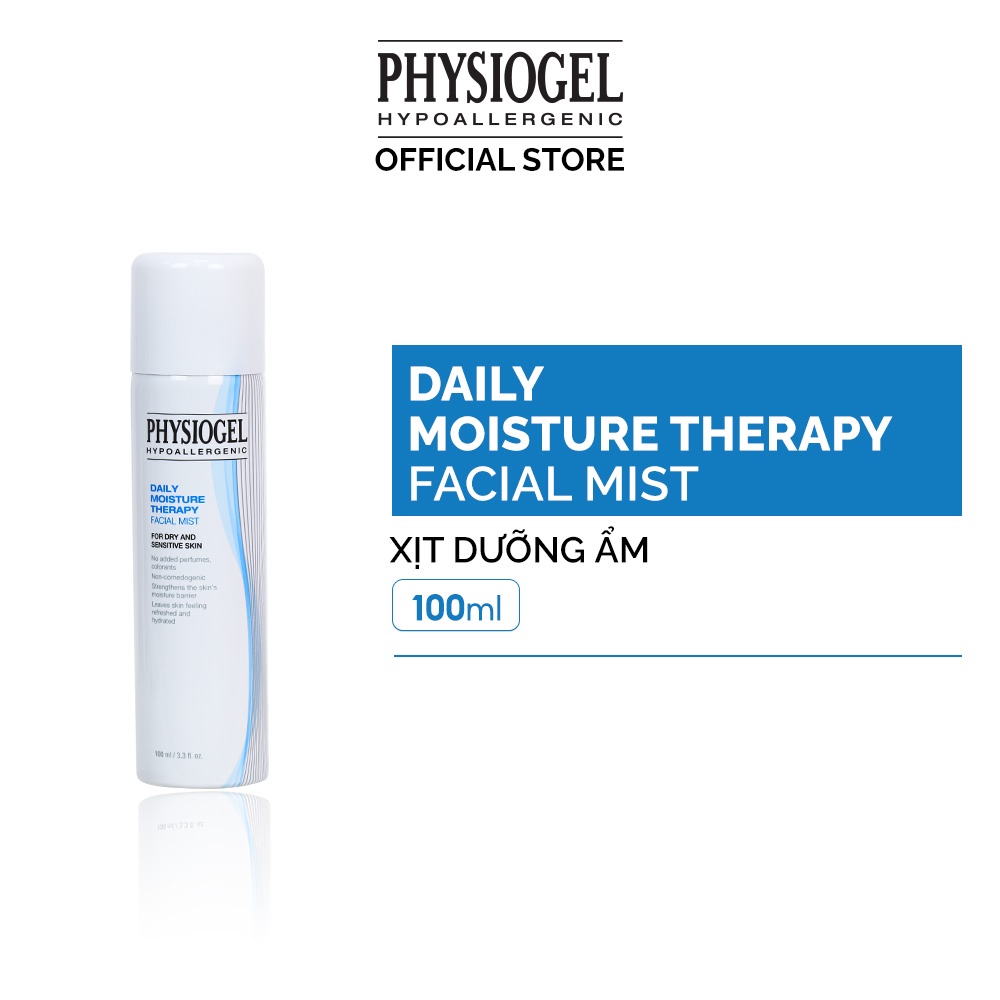 Xịt dưỡng ẩm Physiogel Daily Moisture Therapy Facial Mist dành cho da khô, da nhạy cảm 100ml