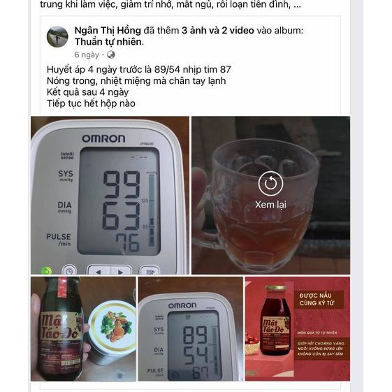 Mật Táo Đỏ Bổ Máu - Thuận Lành - Lưu Thông Máu Giảm Đau Đầu | BigBuy360 - bigbuy360.vn