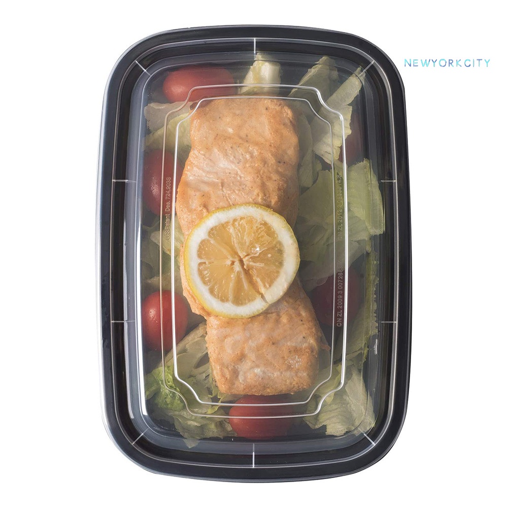 Set 30 Hộp Đựng Thức Ăn Hình Tròn/Chữ Nhật/Vuông Dùng Một Lần Cho Dã Ngoại