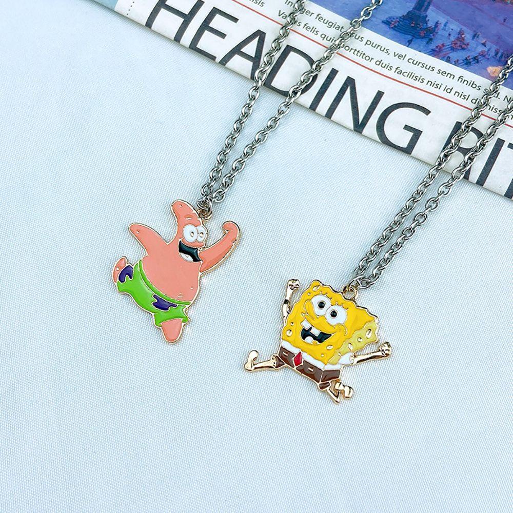 FORBETTER Vòng cổ Mặt Hoạt Hình SpongeBob Dễ Thương
