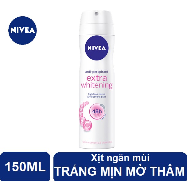 Xịt ngăn mùi Nivea trắng mịn giúp mờ vết thâm 150ml - 82967 | WebRaoVat - webraovat.net.vn